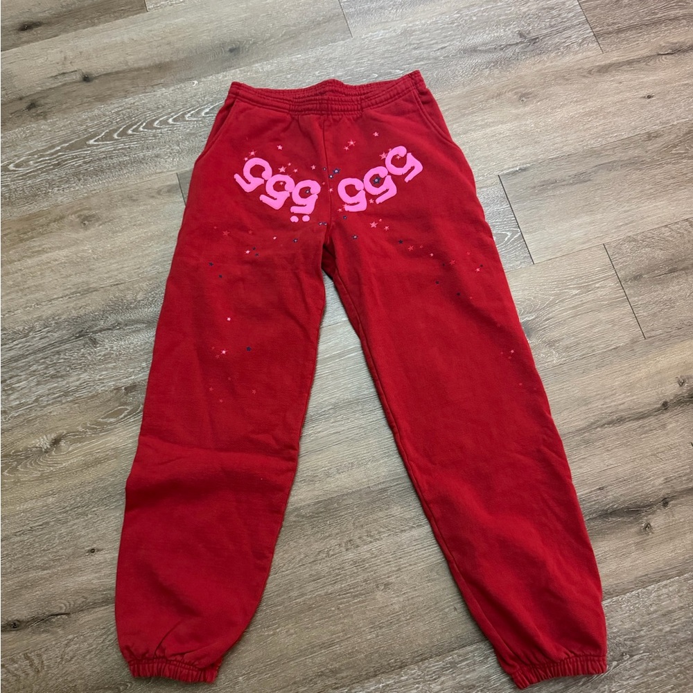 Red Sp5der Sweatpants